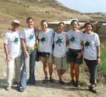6 luglio 2006, Riserva di Torre Salsa - partecipanti al campo di volontariato in partenza per Porto Empedocle per recuperare una tartaruga marina