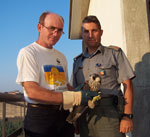 20 luglio 2004, Licata (AG), caserma Corpo Forestale - recupero falco pellegrino ferito