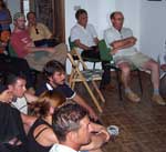 28 luglio 2004, Siculiana, sede Riserva di Torre Salsa - proiezione video ai campisti