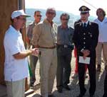 31 agosto 2004, Riserva di Torre Salsa - inaugurazione torretta antincendio
